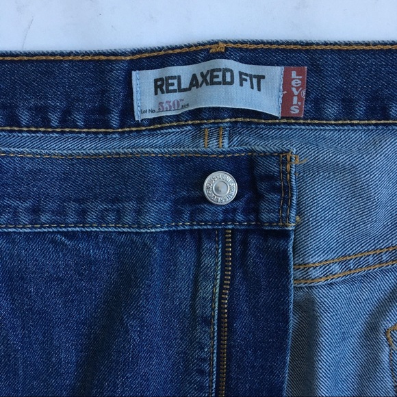 Levi’s 550 Relaxed Fit Medium Wash Blue Denim Jeans 46X30 - Picture 9 of 17